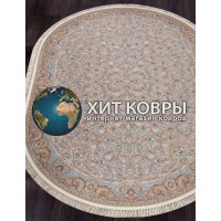 Иранский ковер Shahname 1200 205 Бежевый овал
